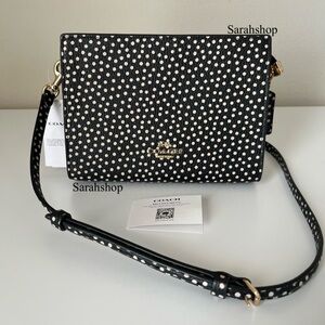✅Coach Slim Crossbody Bag With Spot Print